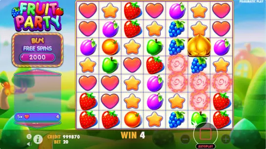 Fruit Party slot machine - wilds